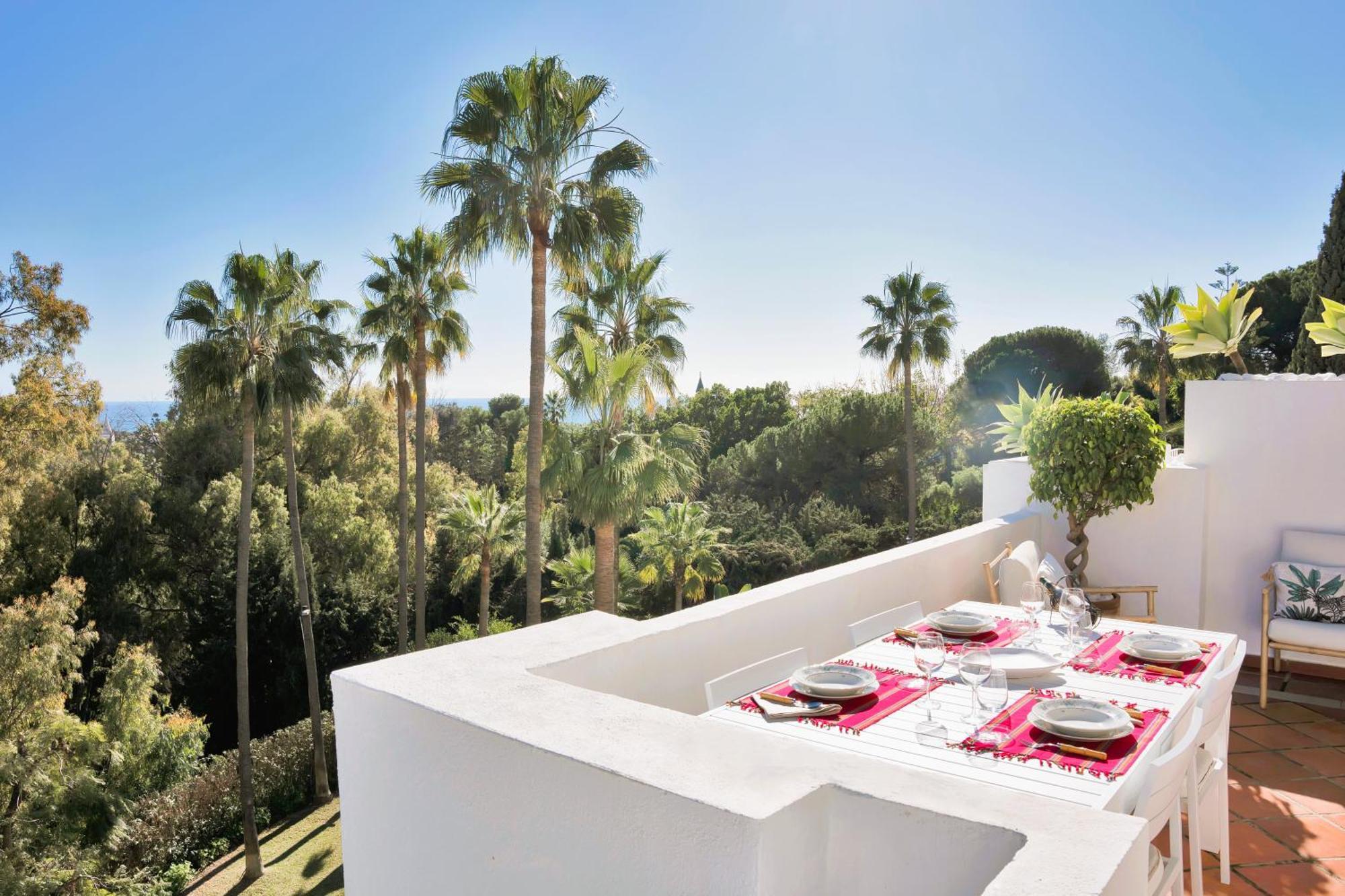 Luxury Penthouse With Sea Views In Marbella Golden Mile, Puente Romano Area Exterior photo